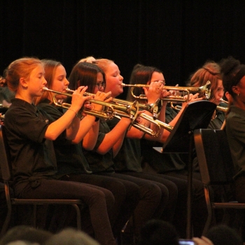 photo of students performing
