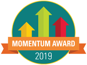 photo of momentum award logo