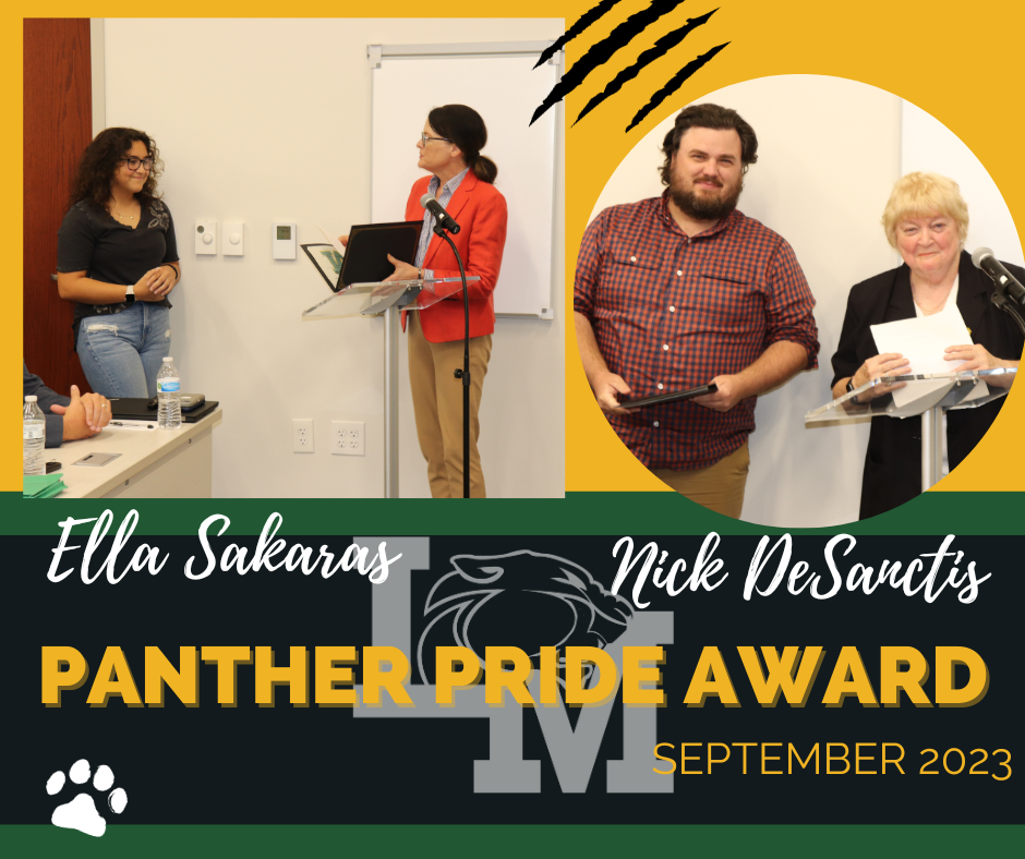 September 2023 Panther Pride Award Recipients